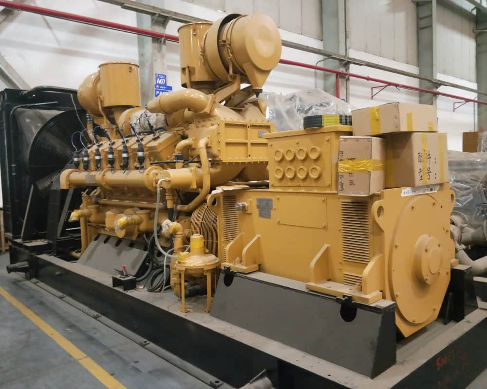 Jinan Jichai 500kw G12V190zldt-2 генератор природного газа 